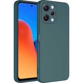 Zore Xiaomi Redmi 12 Mara Lansman Kapak Koyu Yeşil Cep Telefonu Kılıfı