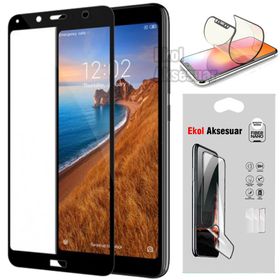 Zore Xiaomi Redmi 7A Fiber Nano Siyah Ekran Koruyucu