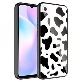Zore Xiaomi Redmi 9A Kamera Korumalı Desenli Sert Silikon Epoksi Kapak Kılıf