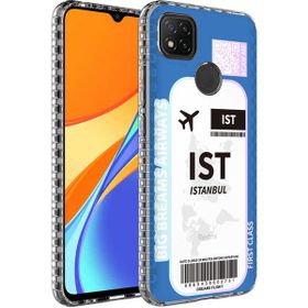 Zore Xiaomi Redmi 9C Airbag Kenarlı Renkli Desenli Silikon Elegans Kapak Kılıf