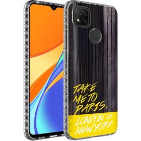 Zore Xiaomi Redmi 9C Airbag Kenarlı Renkli Desenli Silikon Elegans Kapak Kılıf