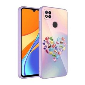 Zore Xiaomi Redmi 9C Kamera Korumalı Desenli Sert Silikon Epoksi Kapak Kılıf