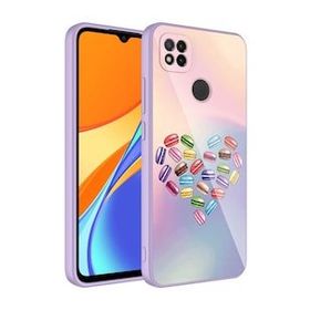 Zore Xiaomi Redmi 9C Kamera Korumalı Desenli Sert Silikon Epoksi Kapak Kılıf