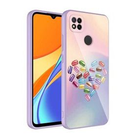 Zore Xiaomi Redmi 9C Kamera Korumalı Desenli Sert Silikon Epoksi Kapak Kılıf