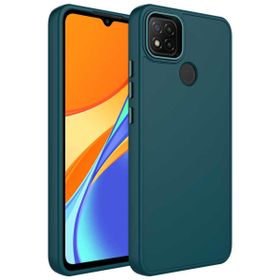Zore Xiaomi Redmi 9C Metal Çerçeve ve Buton Tasarımlı Silikon Luna Kapak Kılıf