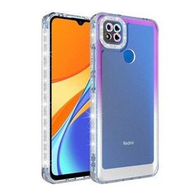 Zore Xiaomi Redmi 9C Simli ve Renk Geçiş Tasarımlı Lens Korumalı Park Kapak Kılıf