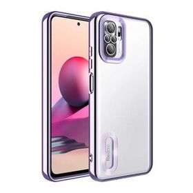 Zore Xiaomi Redmi Note 10 Kamera Korumalı Logo Gösteren Omega KapakKılıf