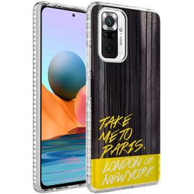 Zore Xiaomi Redmi Note 10 Pro Airbag Kenarlı Renkli Desenli Silikon Elegans Kapak Kılıf