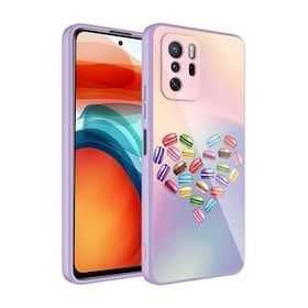 Zore Xiaomi Redmi Note 10 Pro Kamera Korumalı Desenli Sert Silikon Epoksi Kapak Kılıf