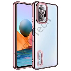 Zore Xiaomi Redmi Note 10 Pro Kamera Korumalı Logo Gösteren Omega Kapak Kılıf