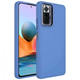 Zore Xiaomi Redmi Note 10 Pro Metal Çerçeve ve Buton Tasarımlı Silikon Luna Kapak Kılıf