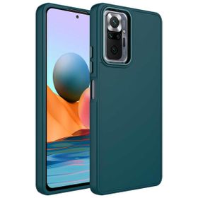 Zore Xiaomi Redmi Note 10 Pro Metal Çerçeve ve Buton Tasarımlı Silikon Luna Kapak Kılıf