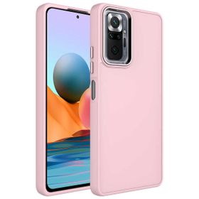 Zore Xiaomi Redmi Note 10 Pro Metal Çerçeve ve Buton Tasarımlı Silikon Luna Kapak Kılıf
