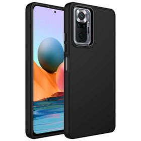 Zore Xiaomi Redmi Note 10 Pro Metal Çerçeve ve Buton Tasarımlı Silikon Luna Kapak Kılıf
