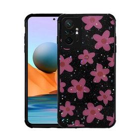Zore Xiaomi Redmi Note 10 Pro Simli Desenli Kamera Korumalı Parlak Popy Kapak Kılıf