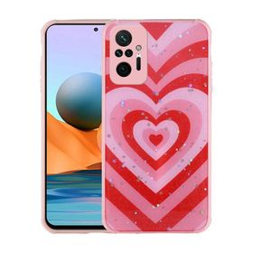 Zore Xiaomi Redmi Note 10 Pro Simli Desenli Kamera Korumalı Parlak Popy Kapak Kılıf