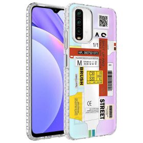 Zore Xiaomi Redmi Note 10S Airbag Kenarlı Renkli Desenli Silikon Elegans Kapak Kılıf