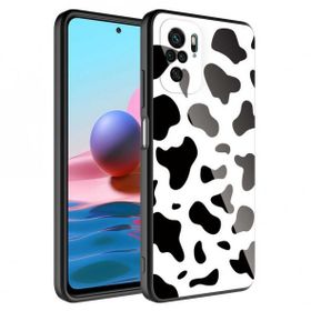 Zore Xiaomi Redmi Note 10S Kamera Korumalı Desenli Sert Silikon Epoksi Kapak Kılıf