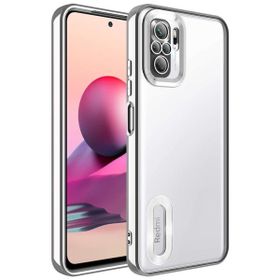 Zore Xiaomi Redmi Note 10s Kamera Korumalı Logo Gösteren Omega Kapak Kılıf