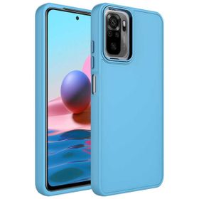 Zore Xiaomi Redmi Note 10S Metal Çerçeve ve Buton Tasarımlı Silikon Luna Kapak Kılıf