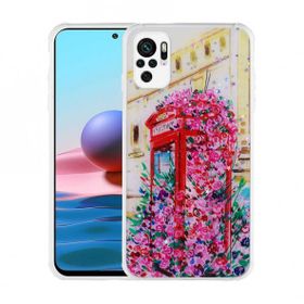 Zore Xiaomi Redmi Note 10S Simli Desenli Kamera Korumalı Parlak Popy Kapak Kılıf