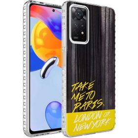 Zore Xiaomi Redmi Note 11 Global Airbag Kenarlı Renkli Desenli Silikon Elegans Kapak Kılıf