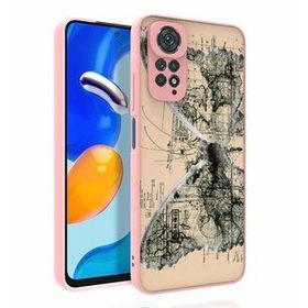 Zore Xiaomi Redmi Note 11 Global Desenli Kamera Korumalı Parlak Nora Kapak Kılıf