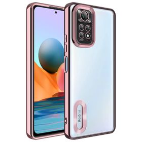 Zore Xiaomi Redmi Note 11 Global Kamera Korumalı Logo Gösteren Omega Kapak Kılıf