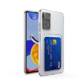Zore Xiaomi Redmi Note 11 Global Kartlıklı Şeffaf Setra Clear Silikon Kapak Kılıf