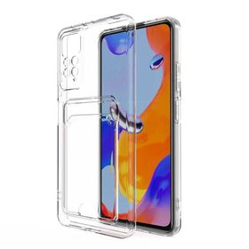 Zore Xiaomi Redmi Note 11 Global Kartlıklı Şeffaf Setra Clear Silikon Kapak Kılıf