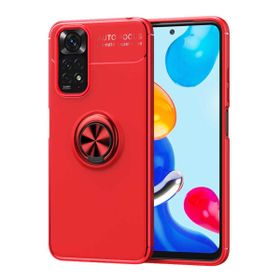 Zore Xiaomi Redmi Note 11 Global Ravel Yüzüklü Magnetic Standlı Silikon Cep Telefonu Kılıfı