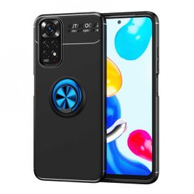 Zore Xiaomi Redmi Note 11 Global Ravel Yüzüklü Magnetic Standlı Silikon Cep Telefonu Kılıfı