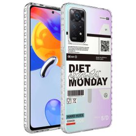 Zore Xiaomi Redmi Note 11 Pro 5G Airbag Kenarlı Renkli Desenli Silikon Elegans Kapak Kılıf