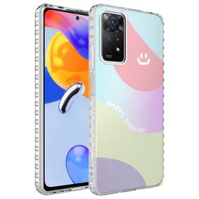 Zore Xiaomi Redmi Note 11 Pro 5G Airbag Kenarlı Renkli Desenli Silikon Elegans Kapak Kılıf