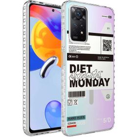 Zore Xiaomi Redmi Note 11 Pro 5G Airbag Kenarlı Renkli Desenli Silikon Elegans Kapak Kılıf