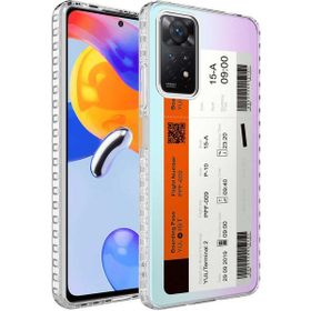 Zore Xiaomi Redmi Note 11 Pro 5G Airbag Kenarlı Renkli Desenli Silikon Elegans Kapak Kılıf