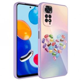 Zore Xiaomi Redmi Note 11 Pro 5G Kamera Korumalı Desenli Sert Silikon Epoksi Kapak Kılıf