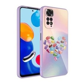 Zore Xiaomi Redmi Note 11 Pro 5G Kamera Korumalı Desenli Sert Silikon Epoksi Kapak Kılıf