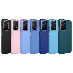 Zore Xiaomi Redmi Note 11 Pro 5G Metal Çerçeve ve Buton Tasarımlı Silikon Luna Kapak Kılıf