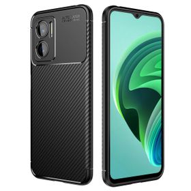 Zore Xiaomi Redmi Note 11E Karbon Görünümlü Negro Silikon Cep Telefonu Kılıfı