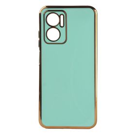 Zore Xiaomi Redmi Note 11E Kenarı Gold Silikon Bark Cep Telefonu Kılıfı