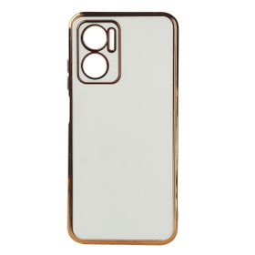 Zore Xiaomi Redmi Note 11E Kenarı Gold Silikon Bark Cep Telefonu Kılıfı
