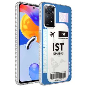 Zore Xiaomi Redmi Note 11S Global Airbag Kenarlı Renkli Desenli Silikon Elegans Kapak Kılıf