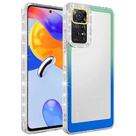 Zore Xiaomi Redmi Note 11S Global Simli ve Renk Geçiş Tasarımlı Lens Korumalı Park Kapak Kılıf