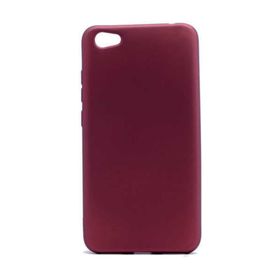 Zore Xiaomi Redmi Note 5A Thin Premium Kapak Bordo Silikon Kılıf