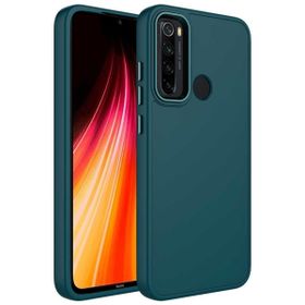 Zore Xiaomi Redmi Note 8 Metal Çerçeve Buton Tasarımlı Silikon Luna Kapak Kılıf