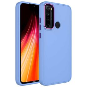 Zore Xiaomi Redmi Note 8 Metal Çerçeve Buton Tasarımlı Silikon Luna Kapak Kılıf