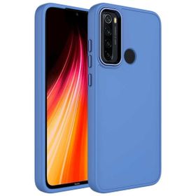 Zore Xiaomi Redmi Note 8 Metal Çerçeve Buton Tasarımlı Silikon Luna Kapak Kılıf