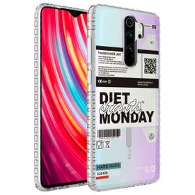 Zore Xiaomi Redmi Note 8 Pro Airbag Kenarlı Renkli Desenli Silikon Elegans Kapak Kılıf