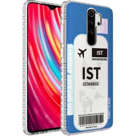 Zore Xiaomi Redmi Note 8 Pro Airbag Kenarlı Renkli Desenli Silikon Elegans Kapak Kılıf